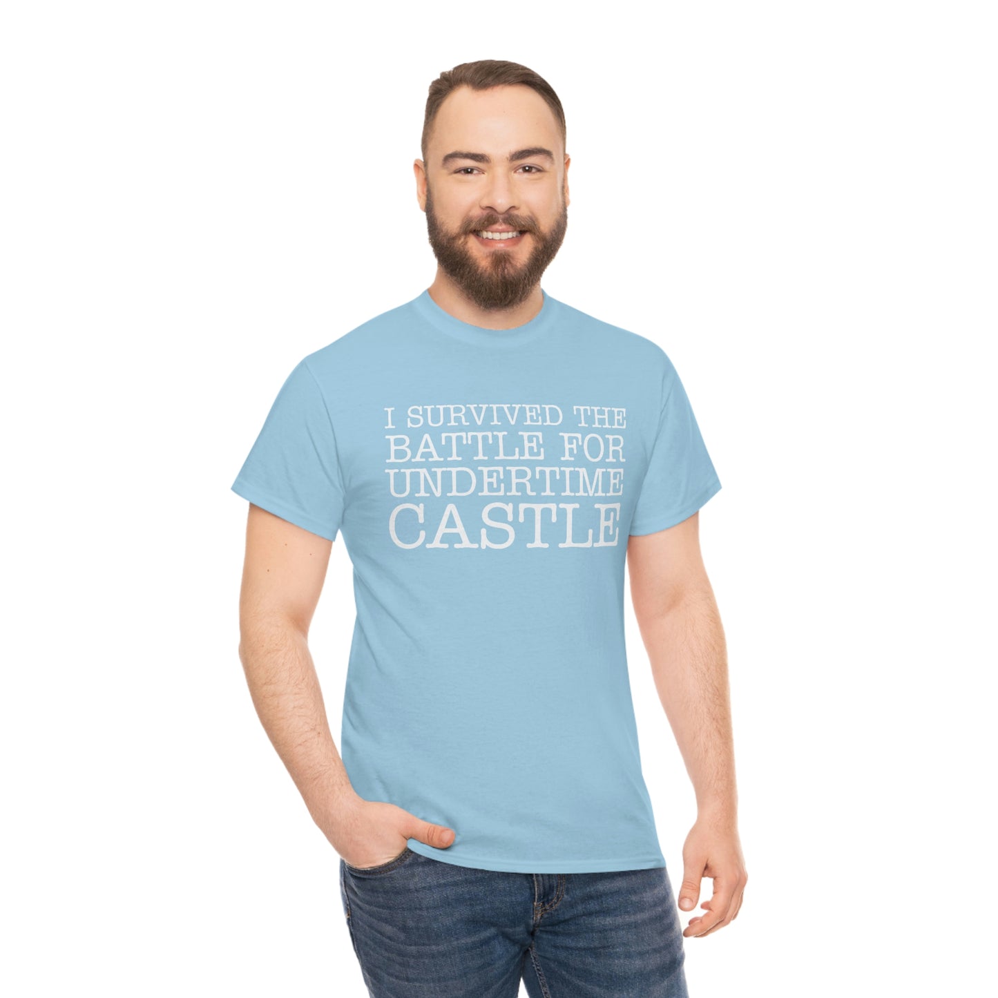 I Survived The Battle For Undertime Castle (White Text) | Official Undertime Slopper Merch