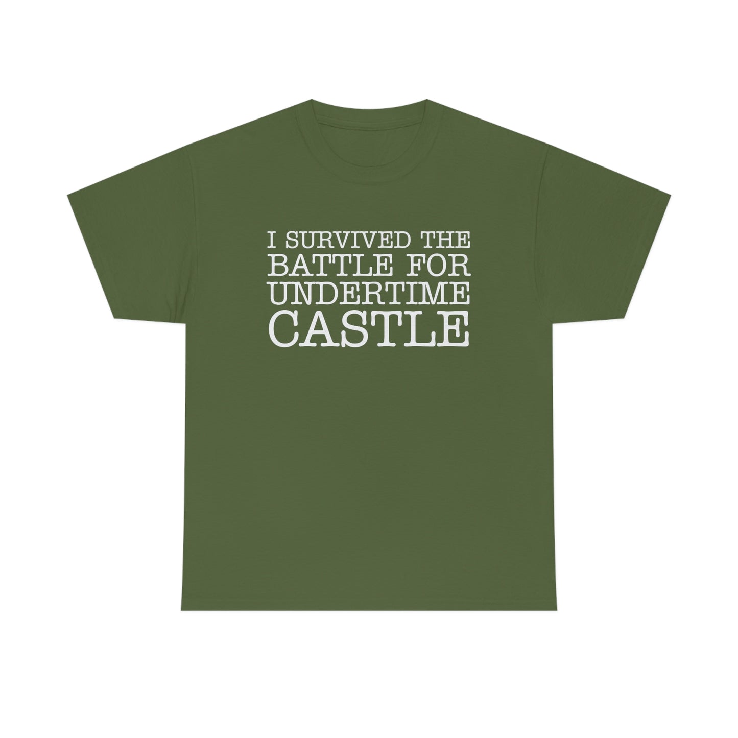 I Survived The Battle For Undertime Castle (White Text) | Official Undertime Slopper Merch