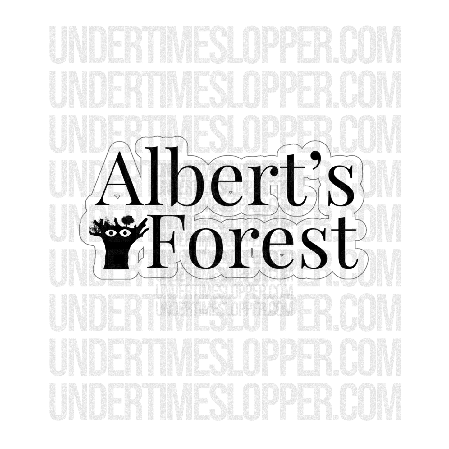 Albert's Forest (White Eyes) | Official Undertime Slopper Sticker