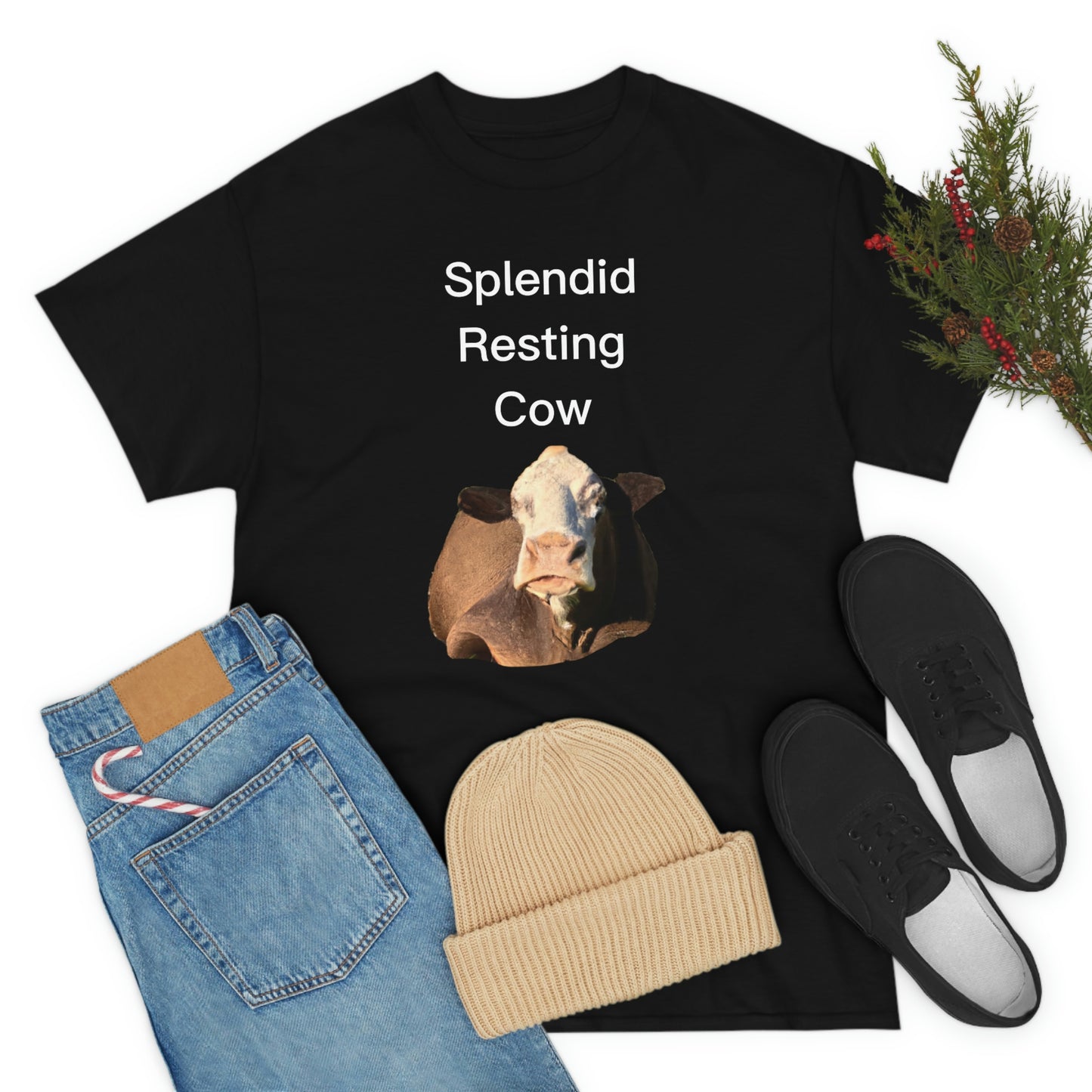 Splendid Resting Cow | Official Undertime Slopper Merch