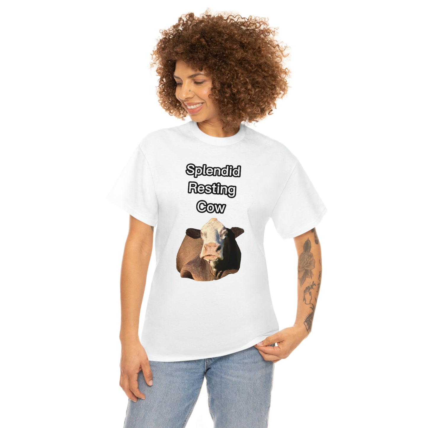 Splendid Resting Cow | Official Undertime Slopper Merch