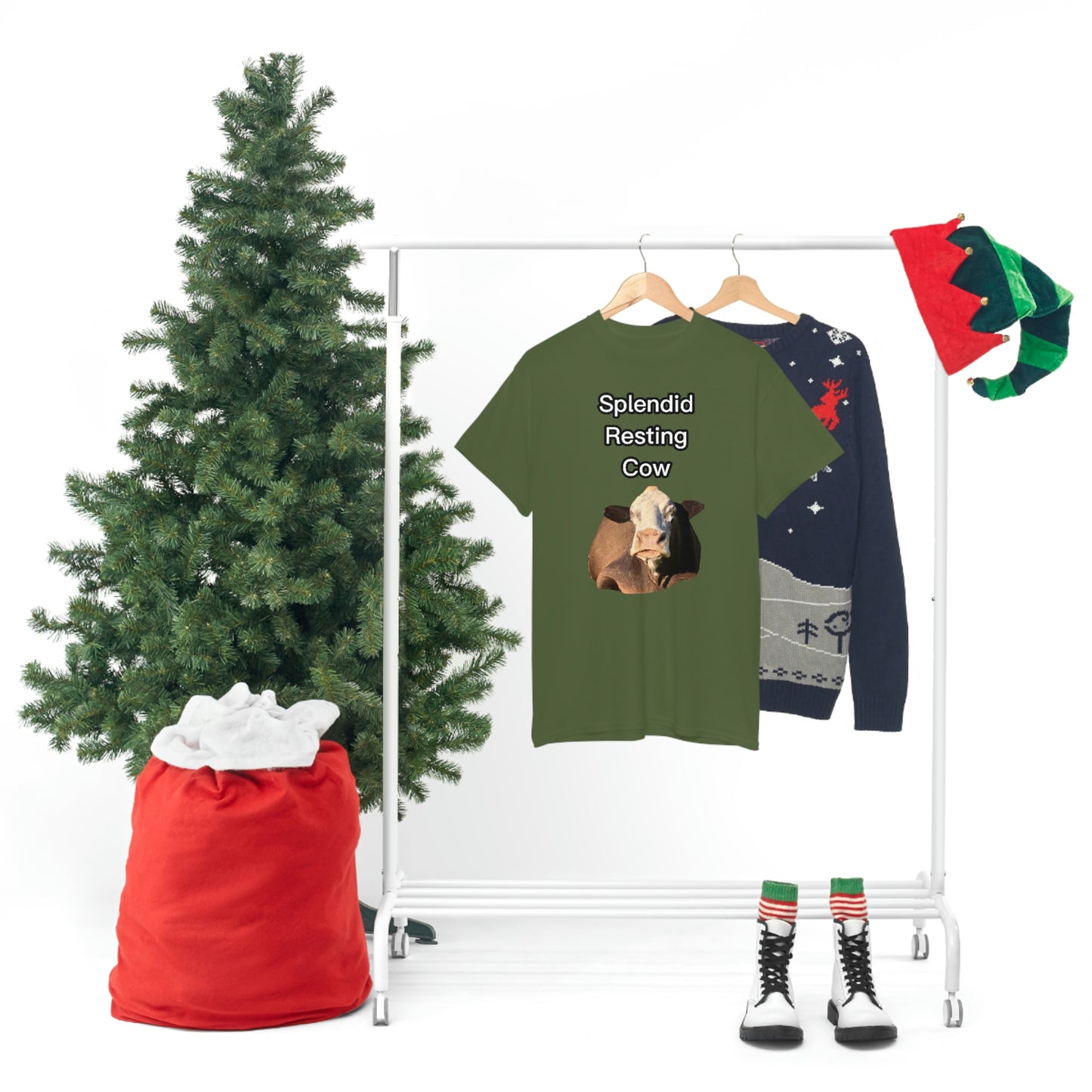 Splendid Resting Cow | Official Undertime Slopper Merch