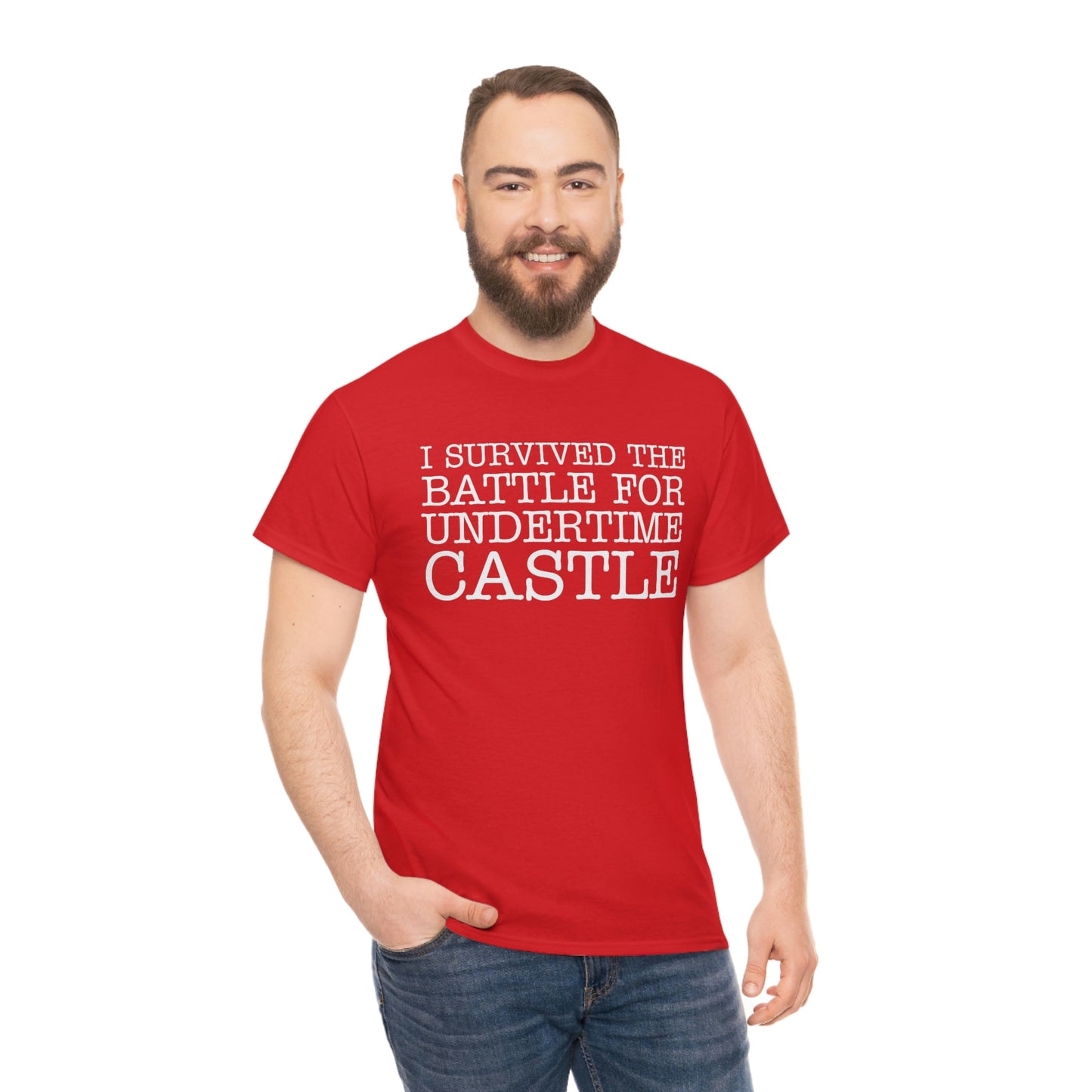 I Survived The Battle For Undertime Castle (White Text) | Official Undertime Slopper Merch