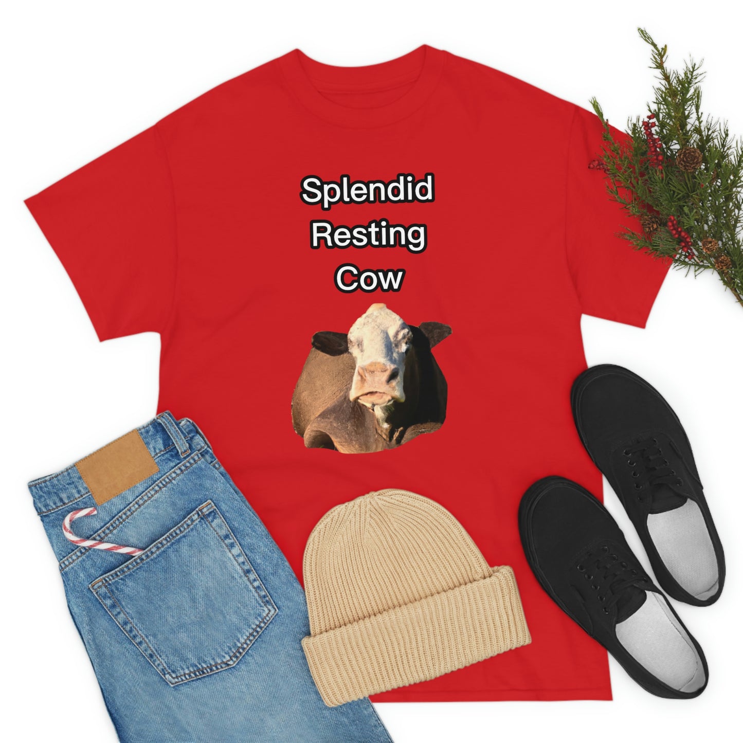 Splendid Resting Cow | Official Undertime Slopper Merch