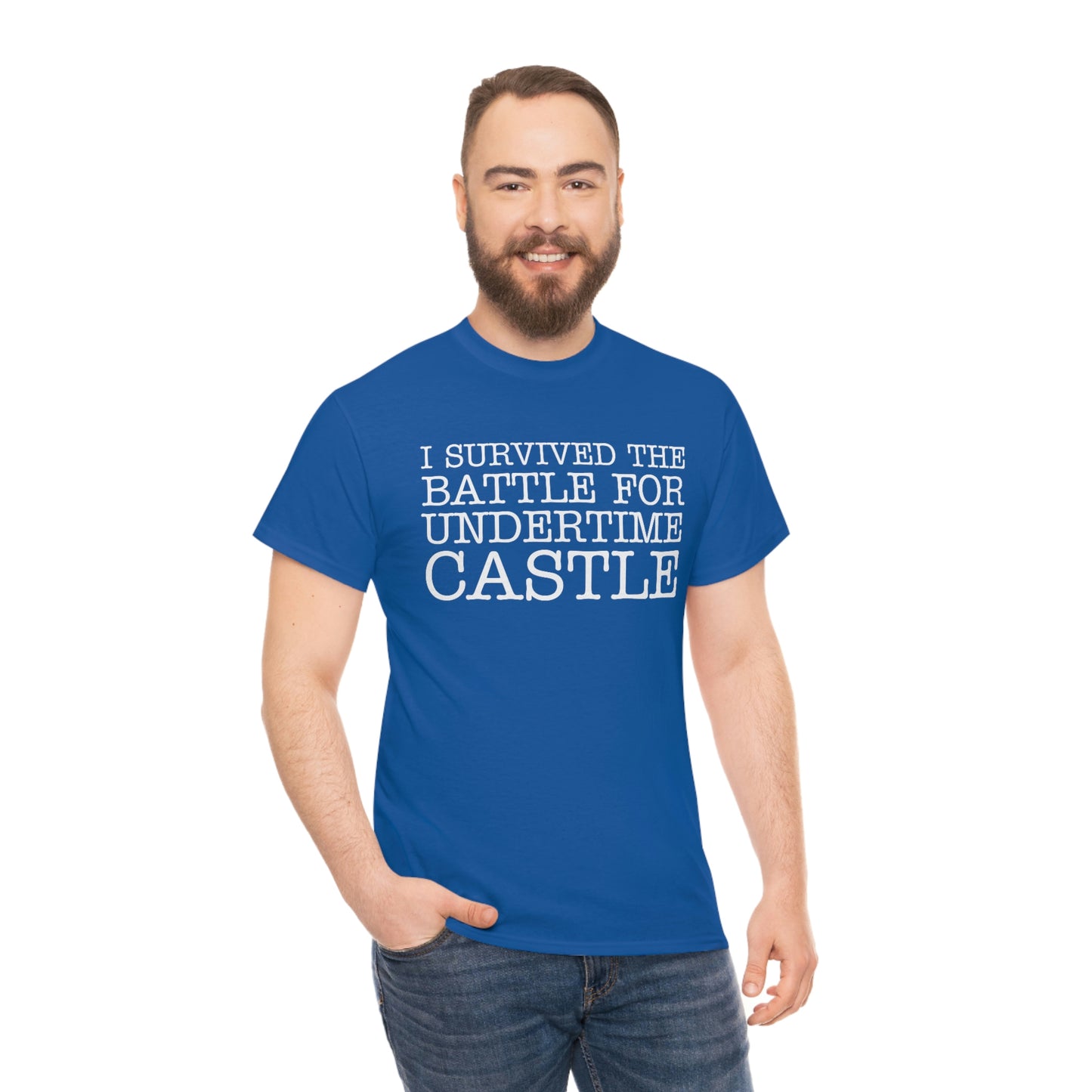 I Survived The Battle For Undertime Castle (White Text) | Official Undertime Slopper Merch