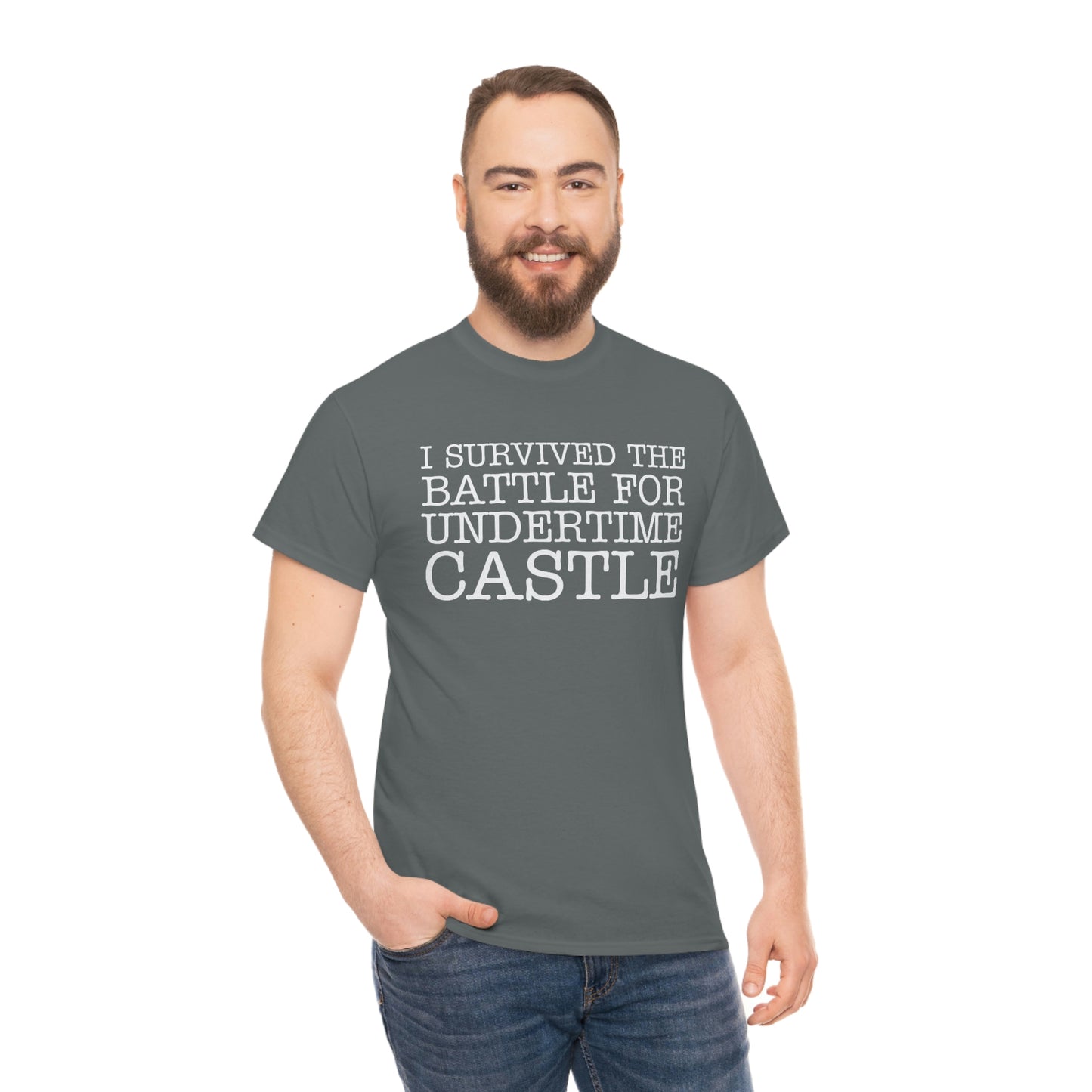 I Survived The Battle For Undertime Castle (White Text) | Official Undertime Slopper Merch