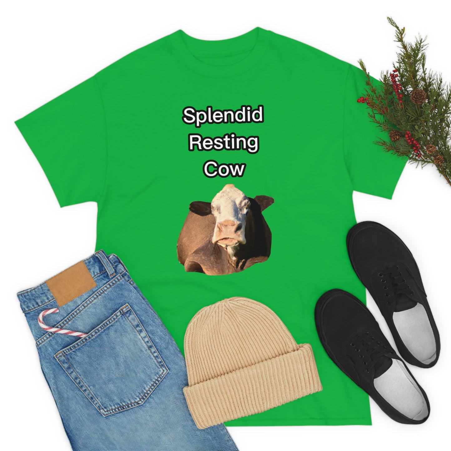 Splendid Resting Cow | Official Undertime Slopper Merch