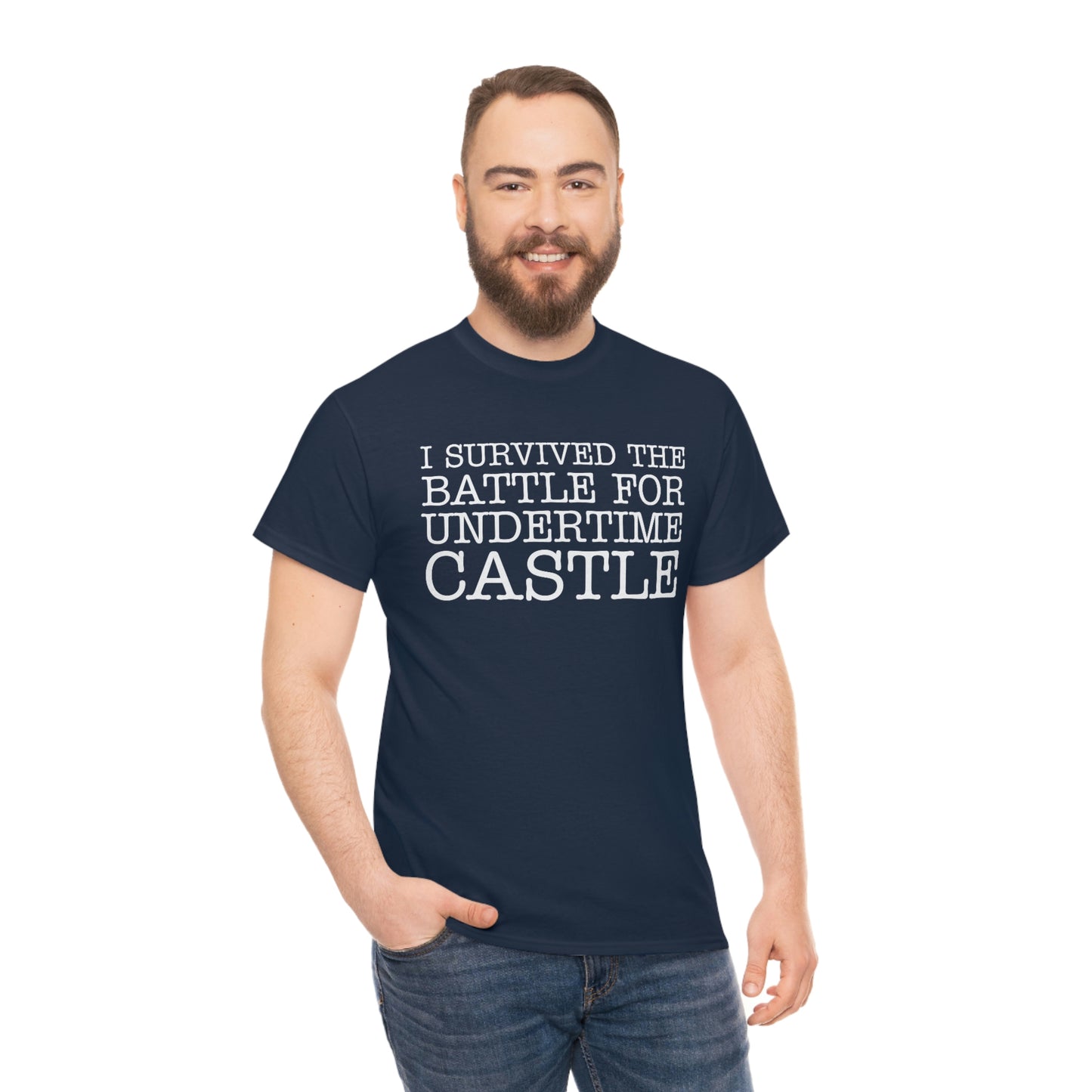 I Survived The Battle For Undertime Castle (White Text) | Official Undertime Slopper Merch