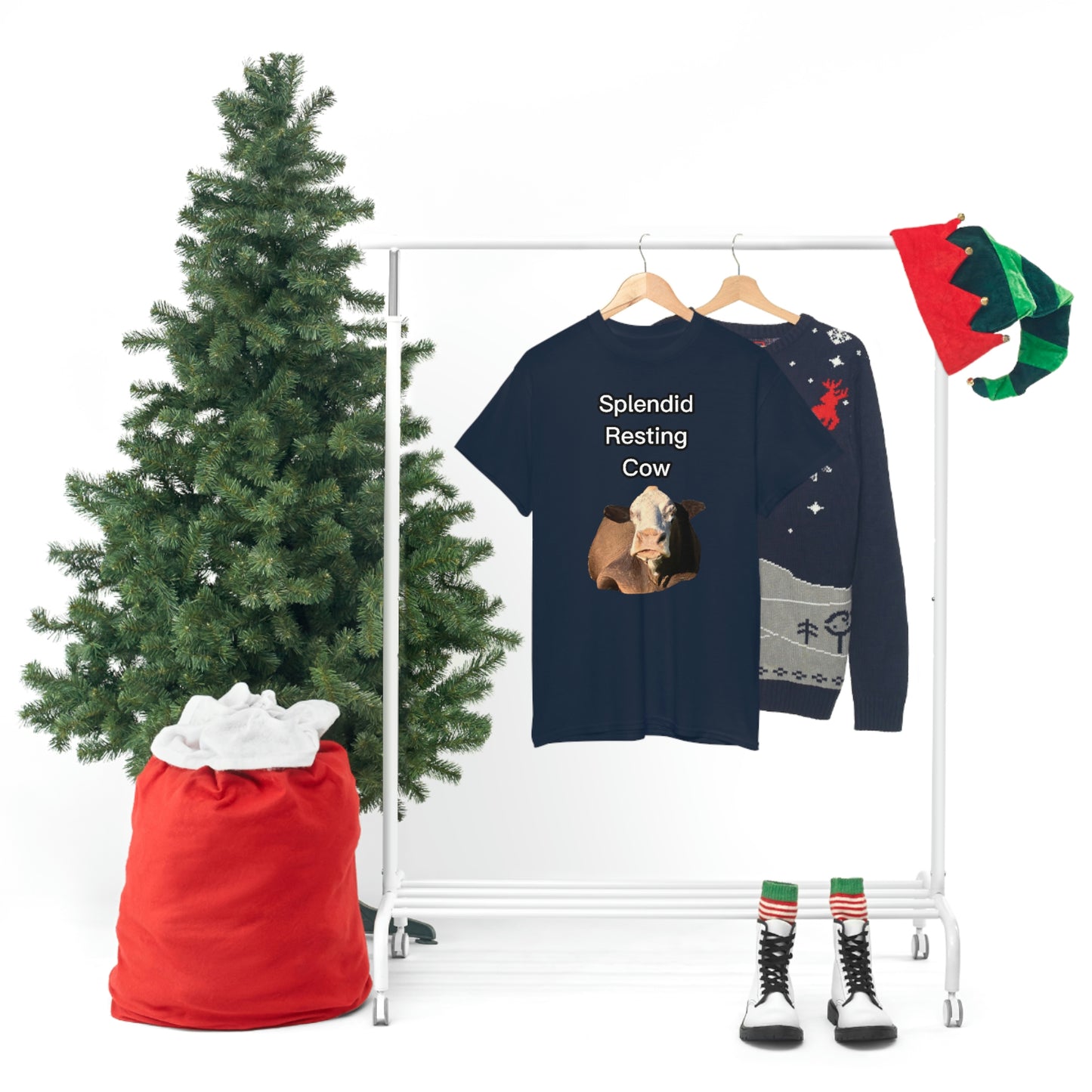 Splendid Resting Cow | Official Undertime Slopper Merch