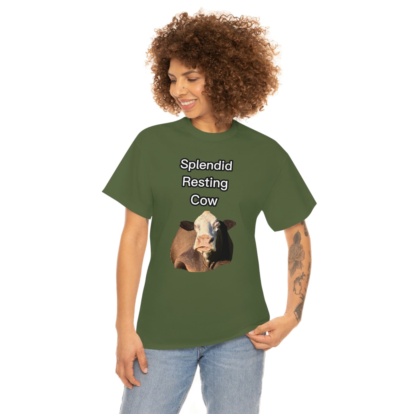 Splendid Resting Cow | Official Undertime Slopper Merch
