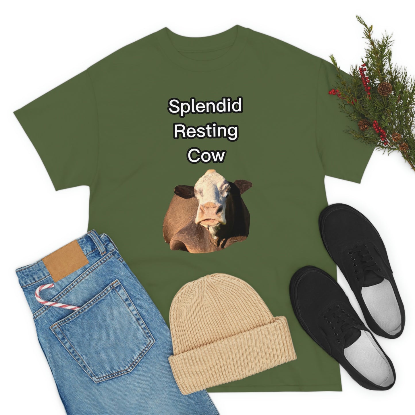 Splendid Resting Cow | Official Undertime Slopper Merch